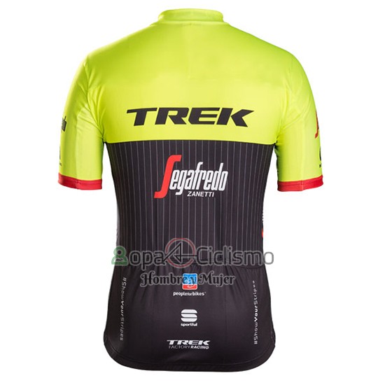 Trek Segafrojoo Ropa Ciclismo Culotte Corto 2017 Mangas Cortas Verde y Negro